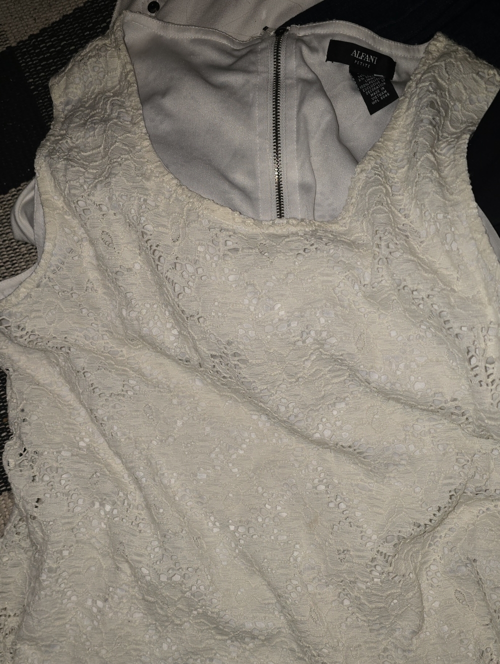 Alfani Cream Lace Midi Dress